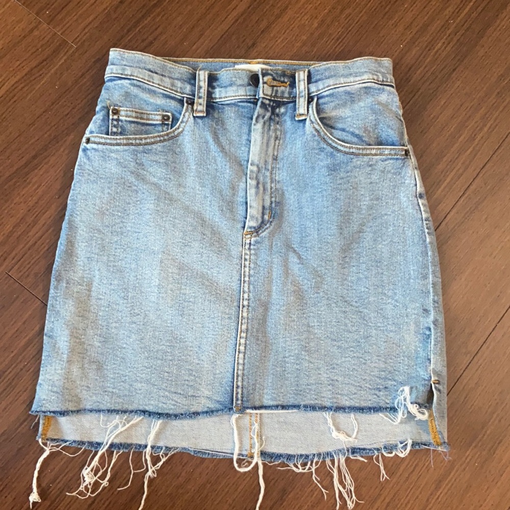 Wilfred free Jean high waisted mini skirt